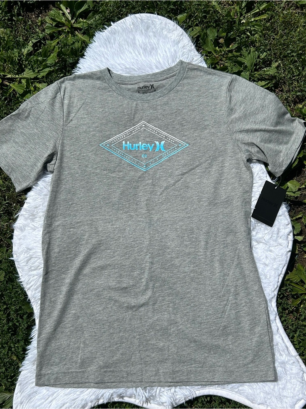 Hurley Boy's Wayward Tide T-Shirt Grey Heather Size XL NEW Buckle Exclusive - Picture 7 of 16